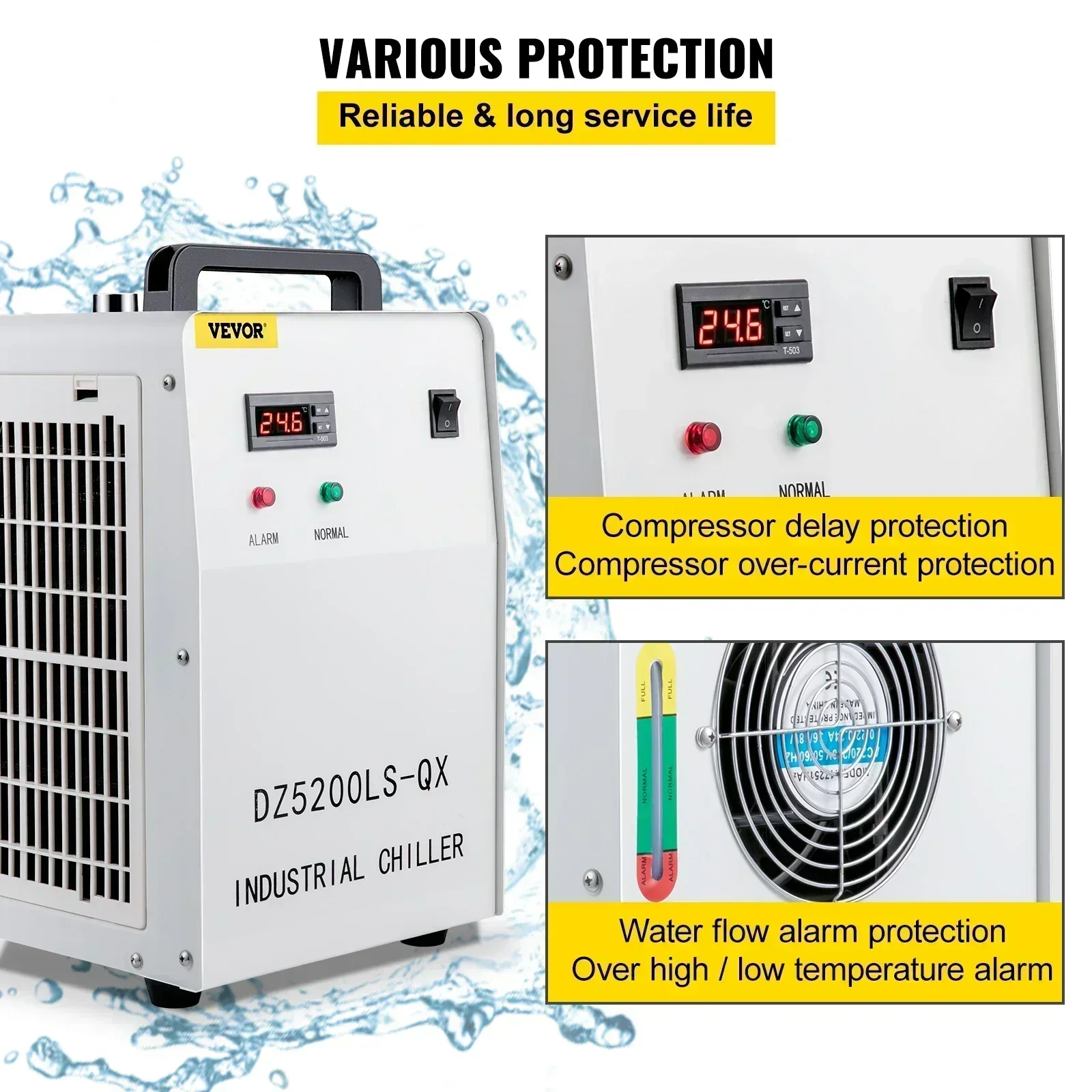 SIHAO CW-3000 Industrial Grade - đánh giá và giá Laser Industrial Chiller