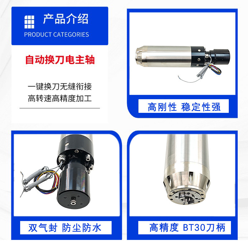 5.5KW 7.5KW Automatic Tool Cha - đánh giá và giá Cnc Spindle Motor